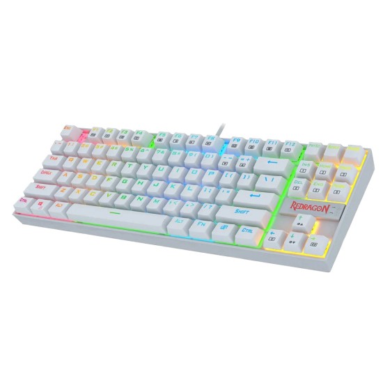 Redragon Kumara K552 RGB WHITE- BLUE SWITCH